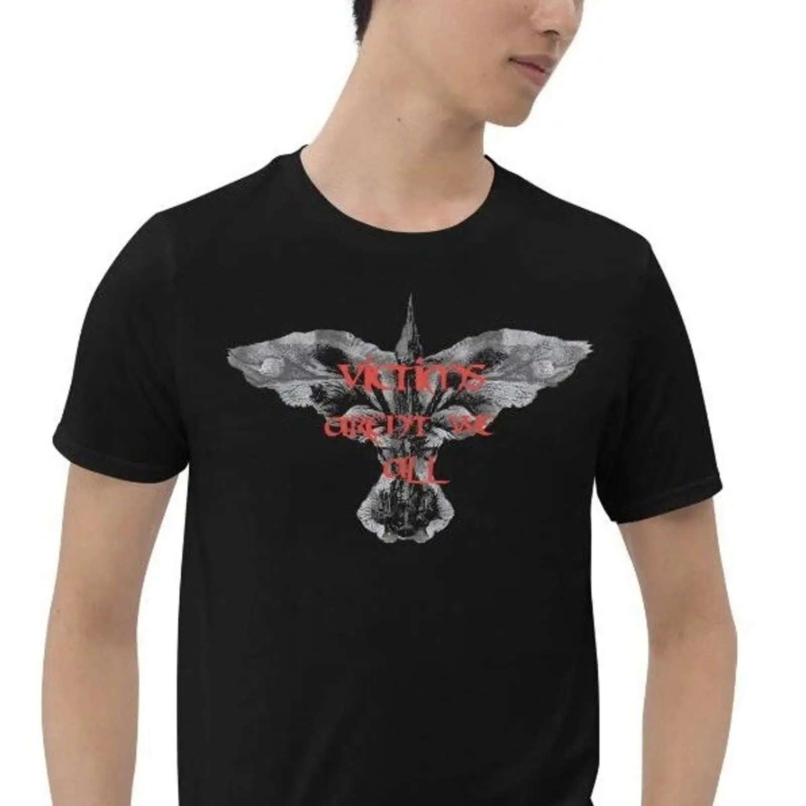 Vintage Fashion Victim - Camiseta Gótica Vintage Lavada para o