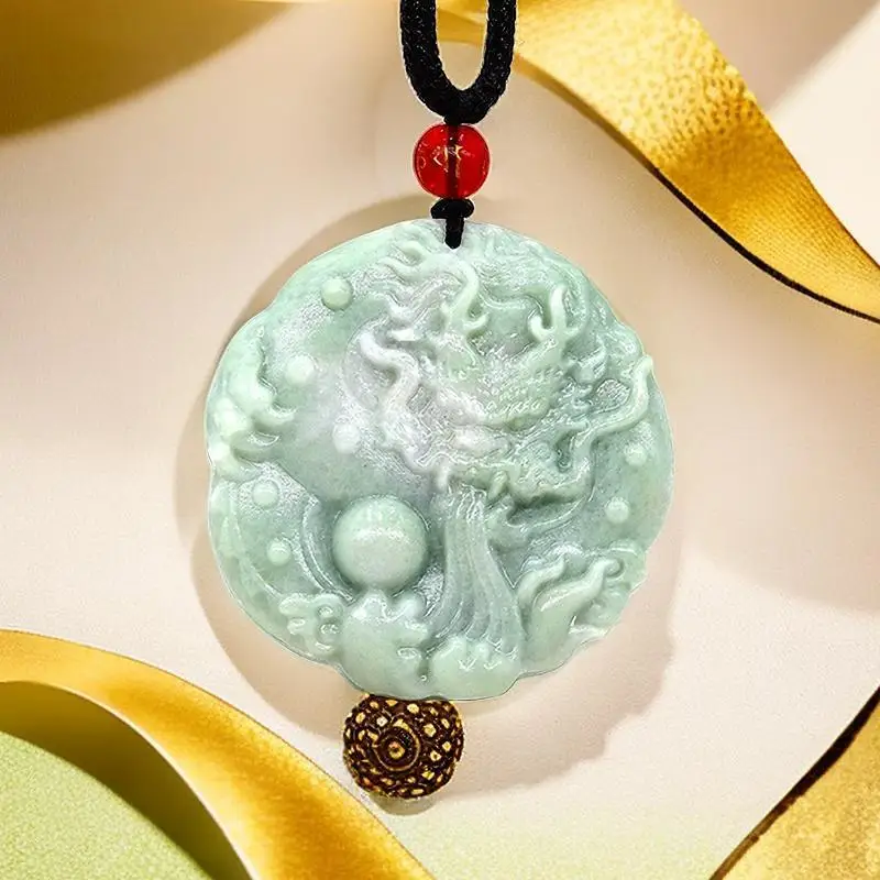 Vintage Fashion In Chinese - Jade dragão pingente moda real talismãs