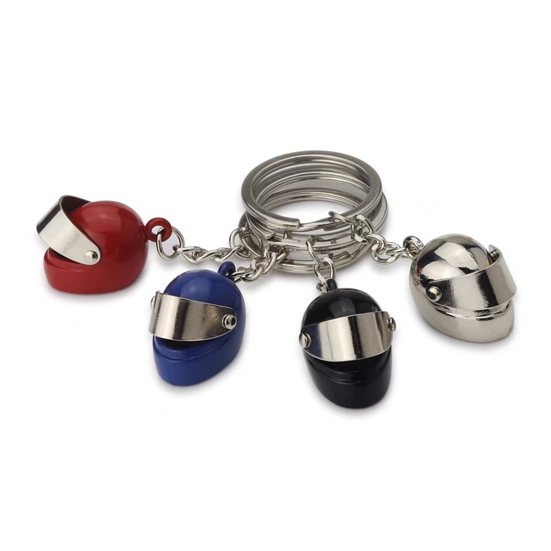 Vintage Fashion Ornaments - Criativo Mini Motocicleta Capacete Chaveiro Pingente