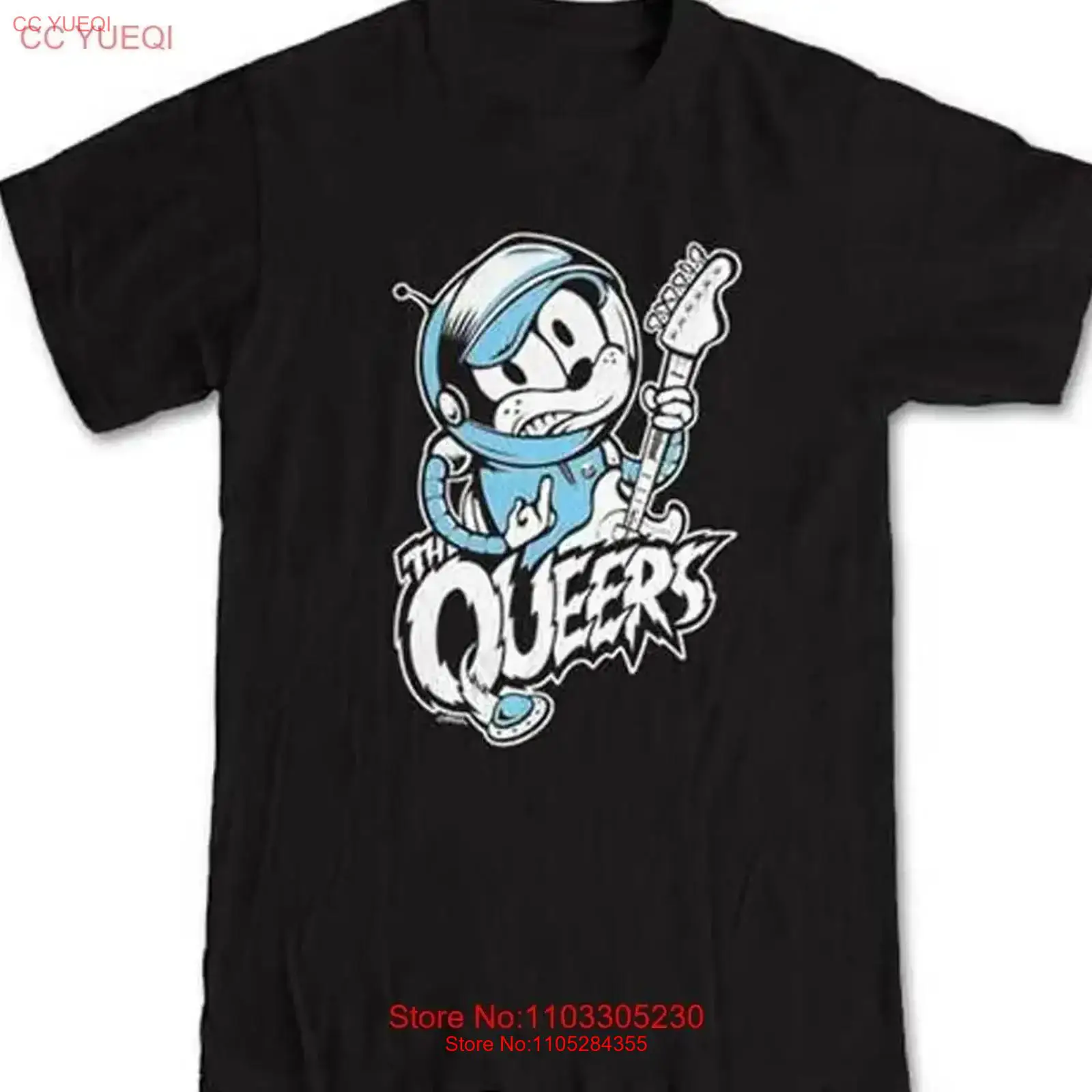Vintage Queer Fashion - Camiseta preta da banda de rock