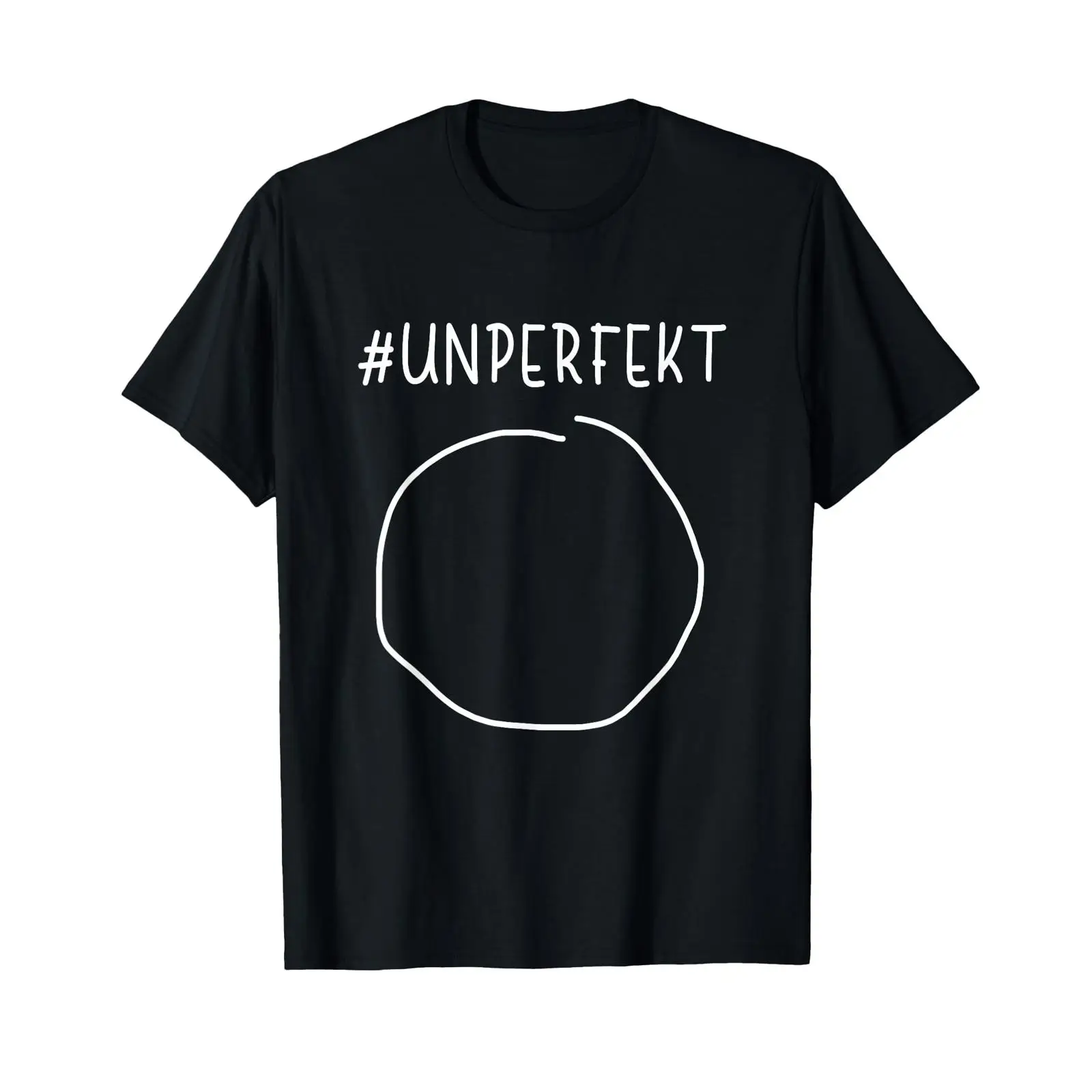 Vintage Fashion Hashtags - Camiseta Imperfeita com Estampa de Círculo