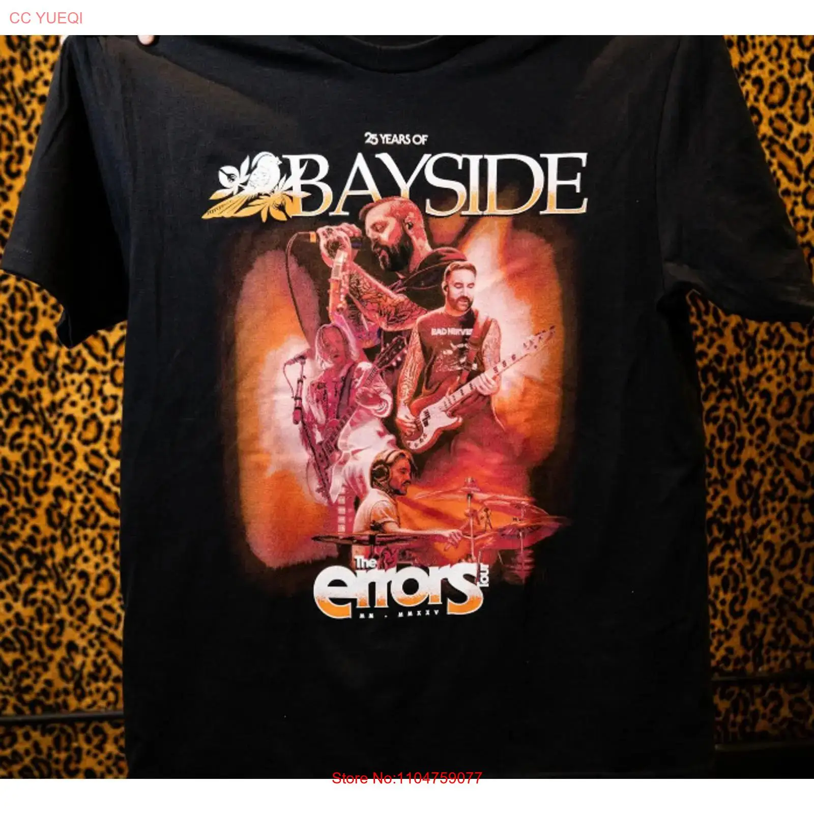 Vintage Fashion Years - Camiseta Bayside The Errors Tour 2025