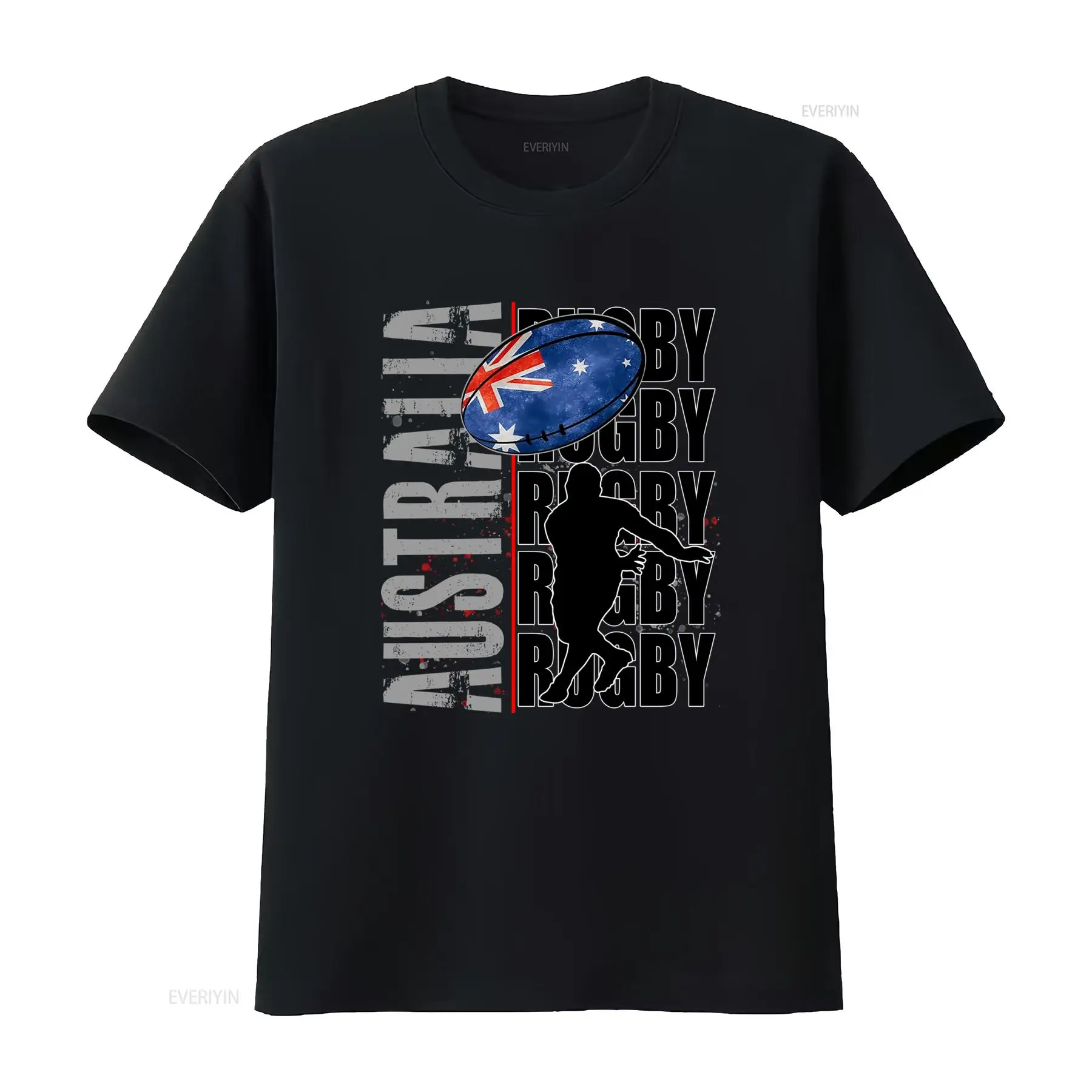 Vintage Fashion Australia - Camiseta Casual Estampada com Silhueta de