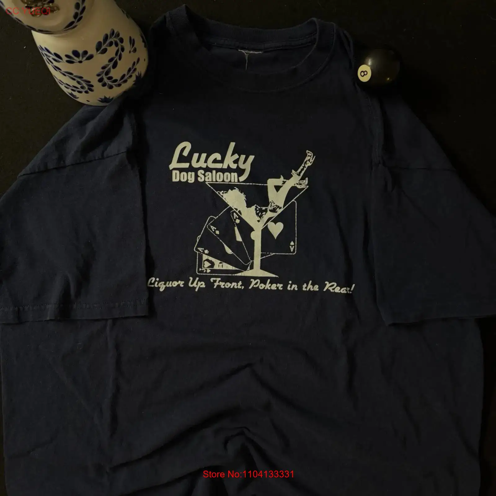 Vintage Vegas Fashion - Camiseta Vintage dos Anos 90 Lucky