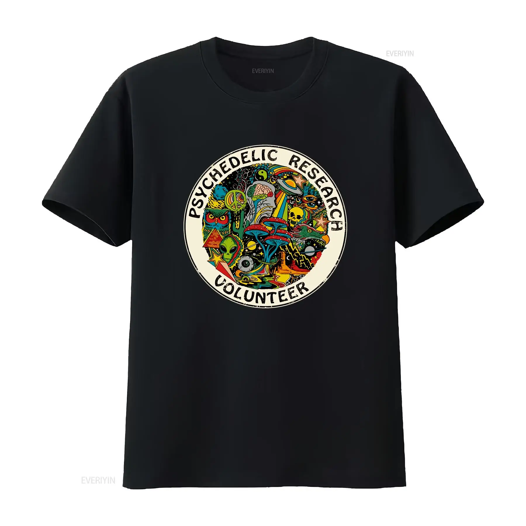 Vintage Fashion Research - Camiseta de Voluntário de Pesquisa Psicodélica