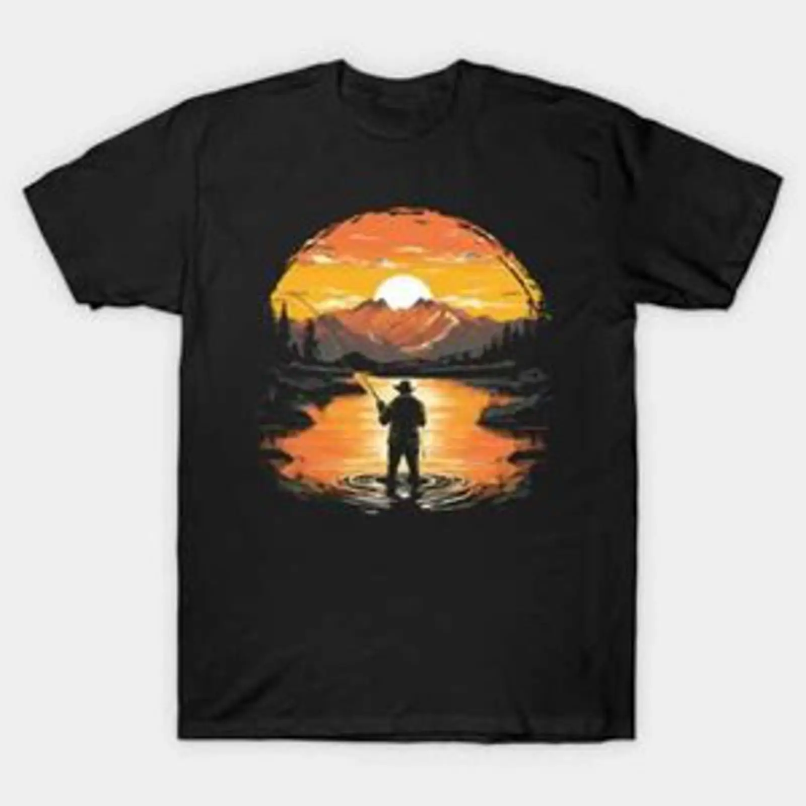 Vintage Fashion Australia - Camiseta Vintage Sunset Fly Fishing Feita