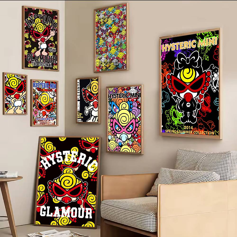 Vintage Fashion Prints For Wall - Moda Japonesa H-Hysteric M-Mini, Impressões e