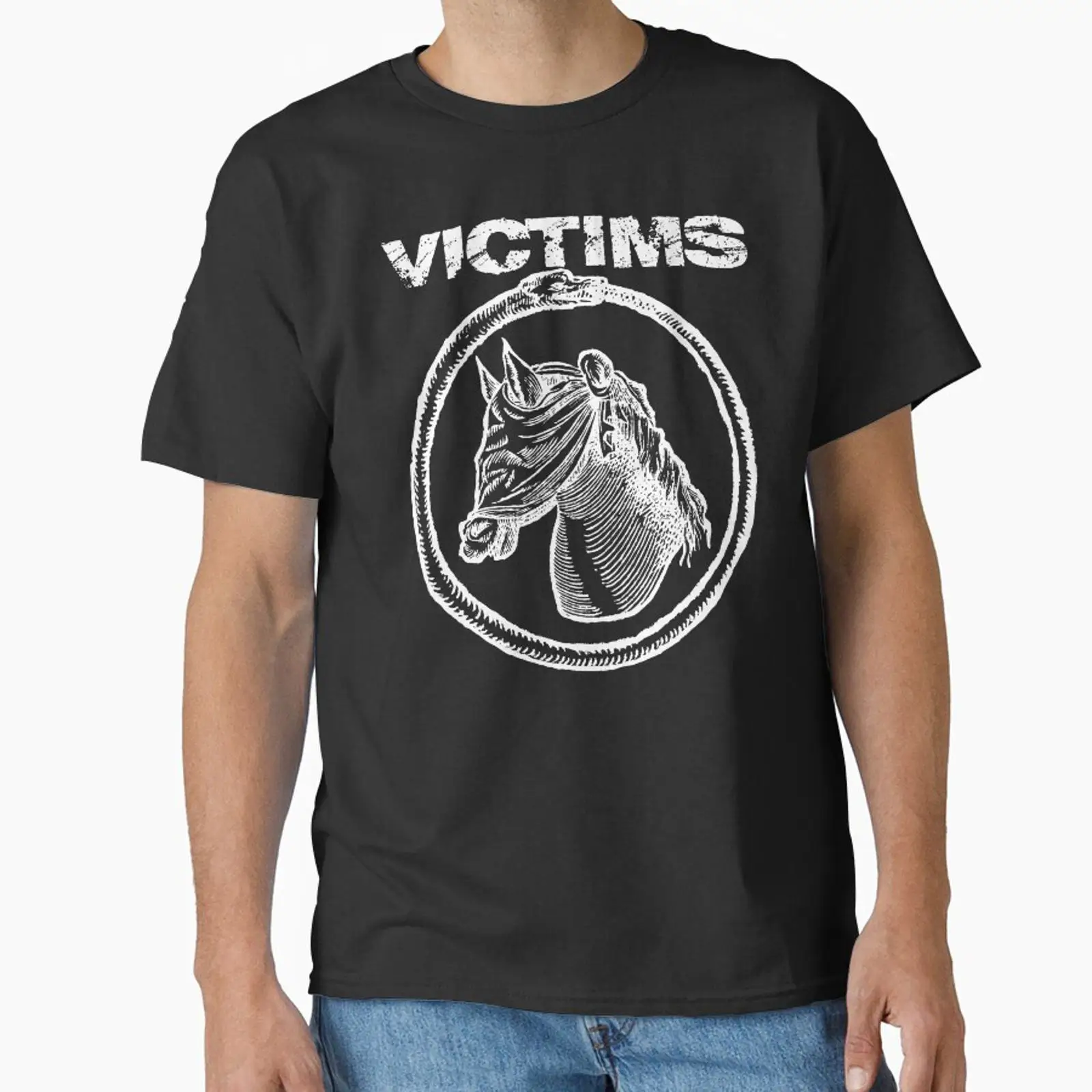 Vintage Fashion Victim - Camiseta Clássica VICTIMS HORSE Vintage Lavada