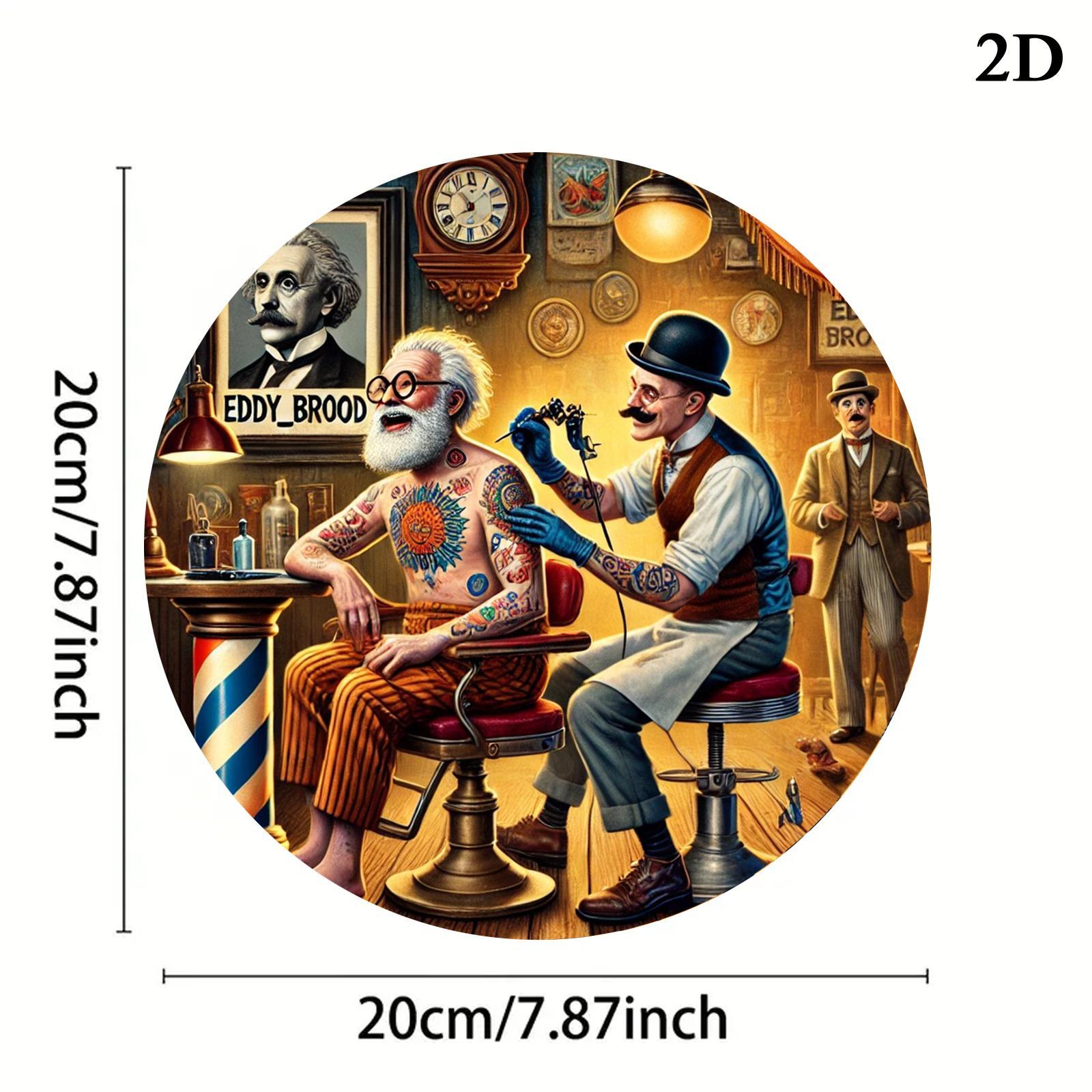Placa de Metal Redonda 2D Vint - Vintage Fashion Illustrations avaliação e preço