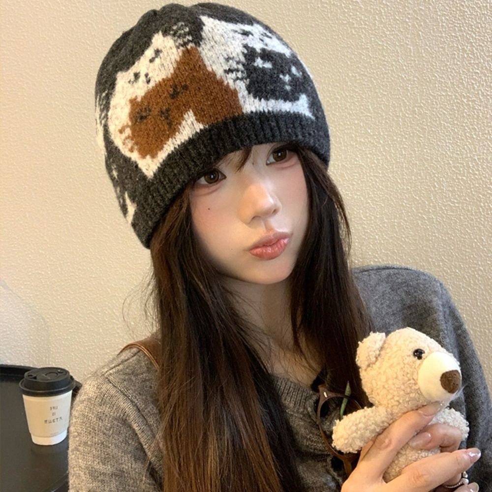 Gorro de Lã Jacquard Quente e  - Vintage Fashion Faire avaliação e preço