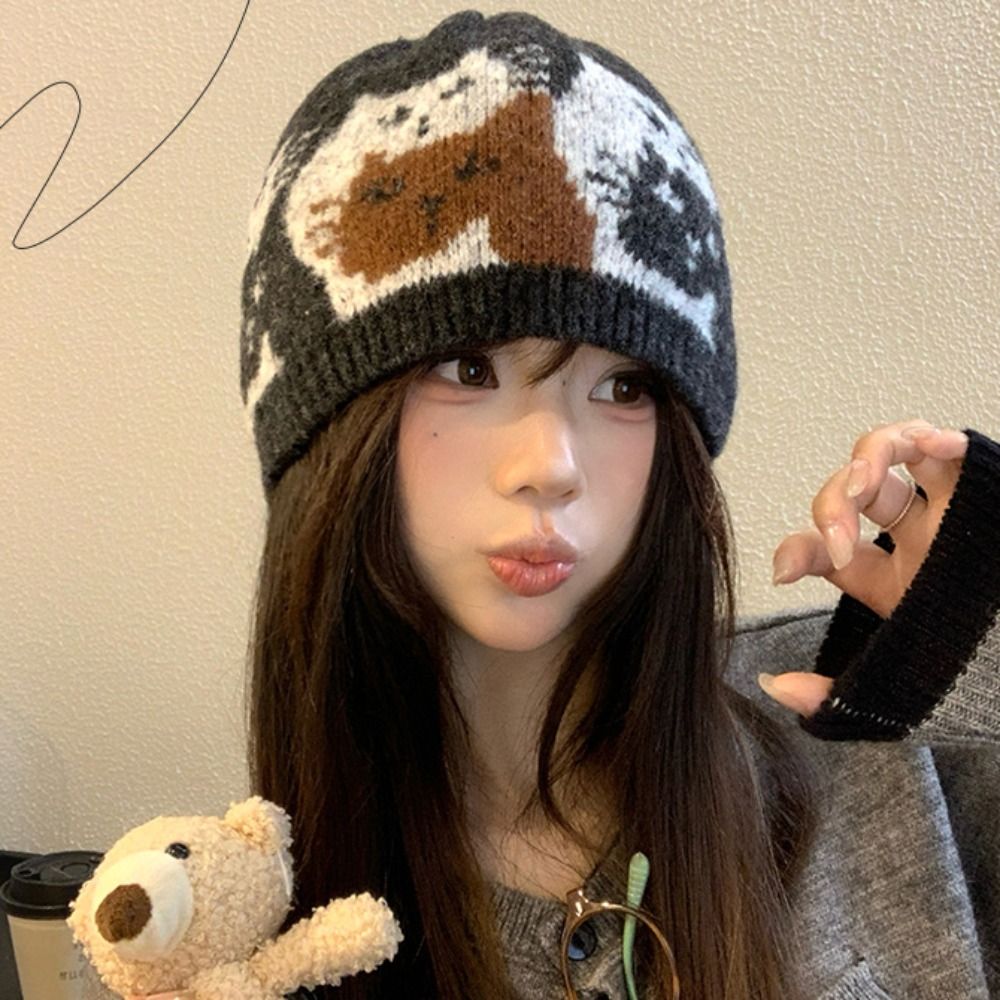 Gorro de Lã Jacquard Quente e  - Vintage Fashion Faire avaliação e preço