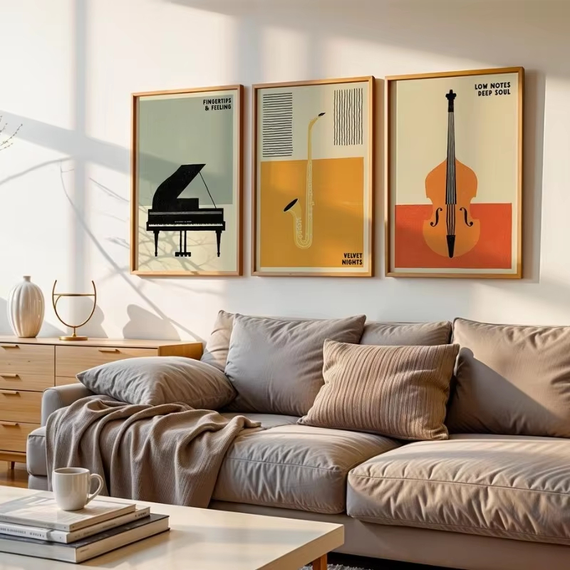 Pôster de Instrumentos Musicai - Vintage Fashion Illustrations avaliação e preço