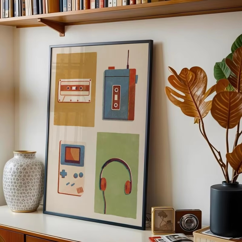 Pôster de Instrumentos Musicai - Vintage Fashion Illustrations avaliação e preço