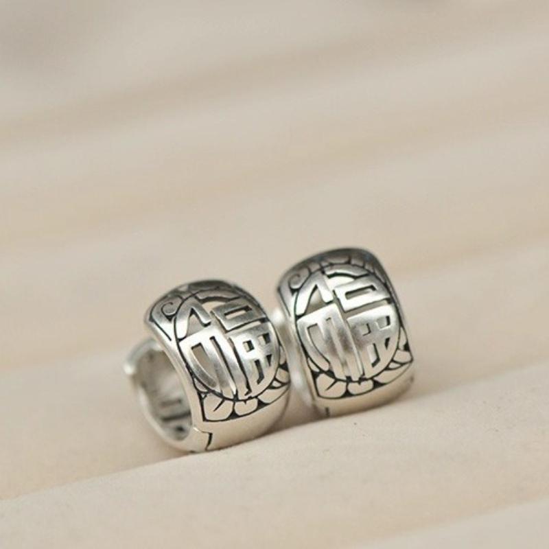 925 brincos de prata moda retr - Vintage Fashion Ornaments avaliação e preço