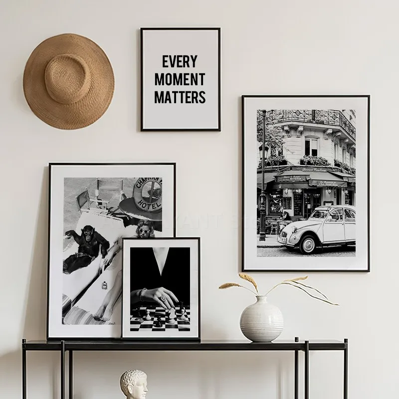 Preto e branco vintage arte da - Vintage Fashion Prints For Wall avaliação e preço