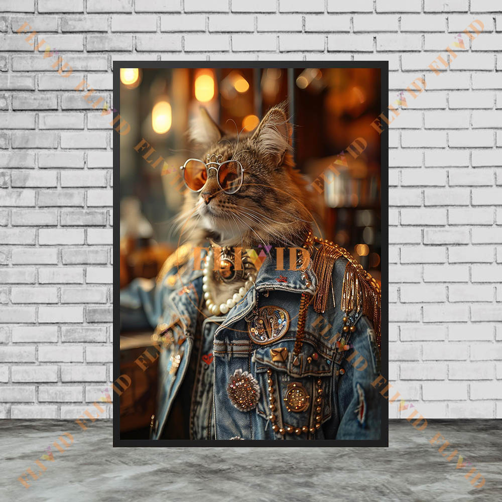 Pintura em Tela Vintage de Gat - Vintage Fashion Prints For Wall avaliação e preço