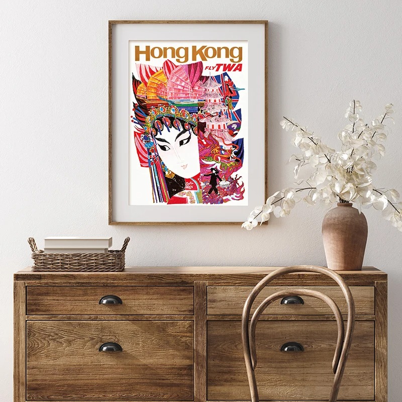 Viagem retro cartaz arte pintu - Vintage Fashion Illustrations avaliação e preço