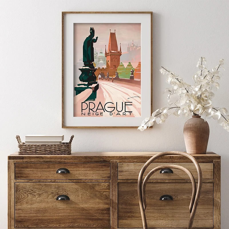Viagem retro cartaz arte pintu - Vintage Fashion Illustrations avaliação e preço