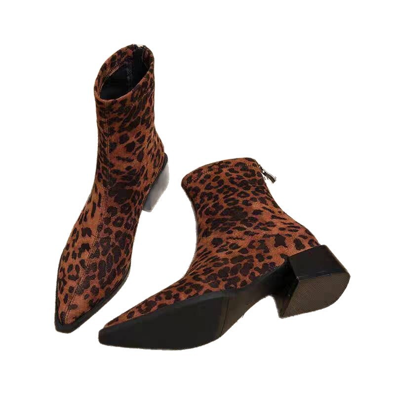 Novas Botas de Salto Baixo Fem - Vintage Fashion Aesthetic avaliação e preço