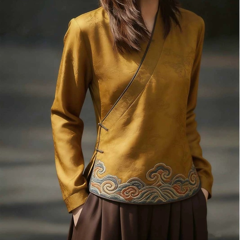 Blusas Femininas Estilo Chinês - Vintage Fashion In Chinese avaliação e preço