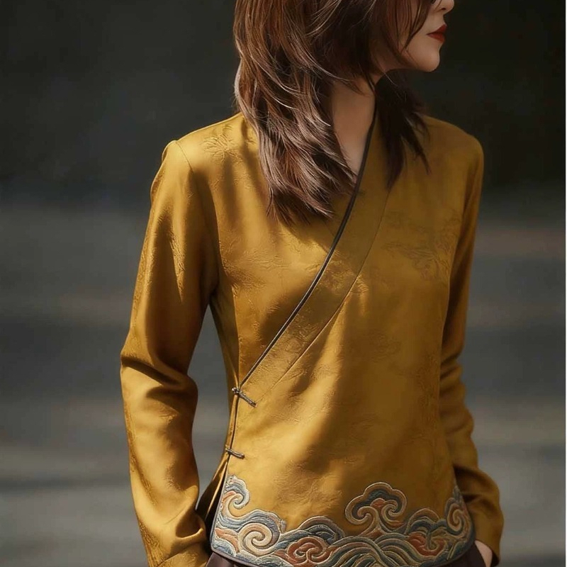 Blusas Femininas Estilo Chinês - Vintage Fashion In Chinese avaliação e preço