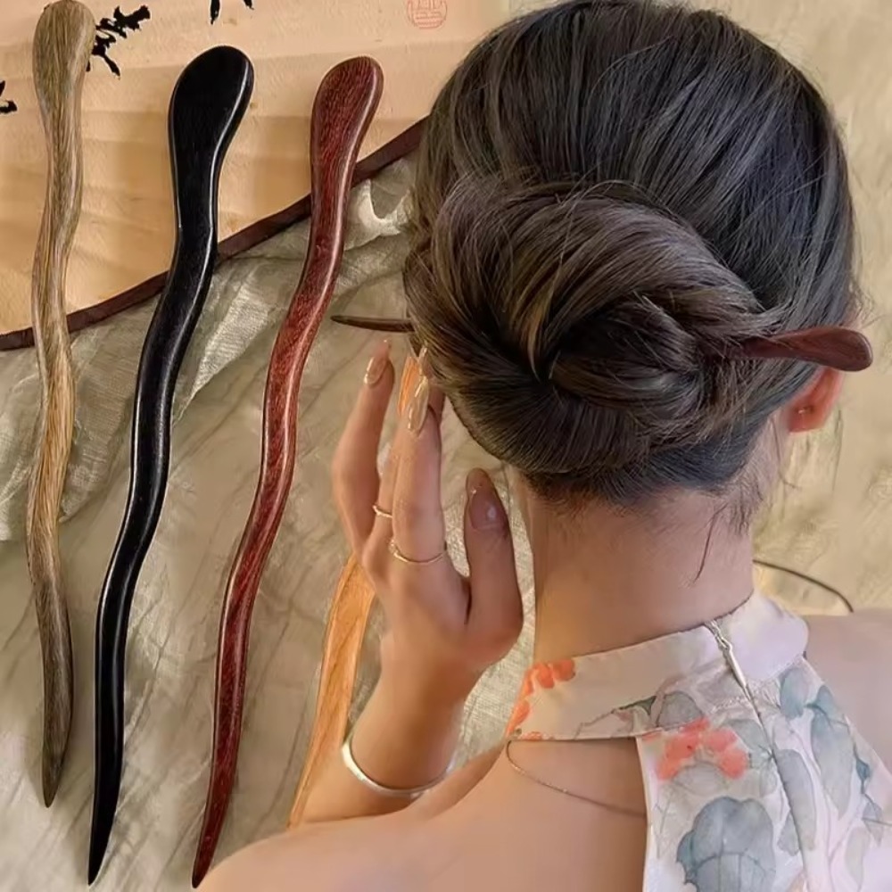 Pau de cabelo de madeira elega - Vintage Fashion In Chinese avaliação e preço