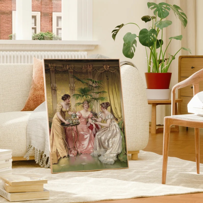 Pôster de retrato feminino ren - Vintage Fashion Prints For Wall avaliação e preço