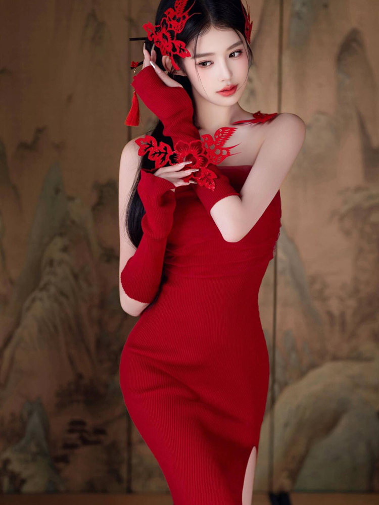 Novo 2026 Vermelho Estilo Vint - Vintage Fashion In Chinese avaliação e preço