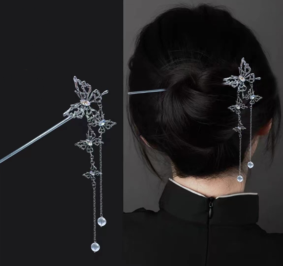 18cm estilo chinês hairpin ele - Vintage Fashion In Chinese avaliação e preço