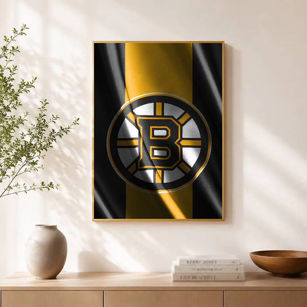 Pôster Estiloso Boston B-Bruin - Vintage Fashion Prints For Wall avaliação e preço