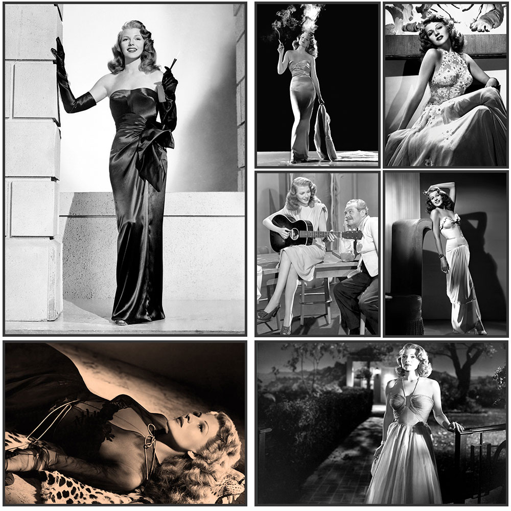 Pôster de Rita Hayworth, preto - Vintage Fashion Prints For Wall avaliação e preço