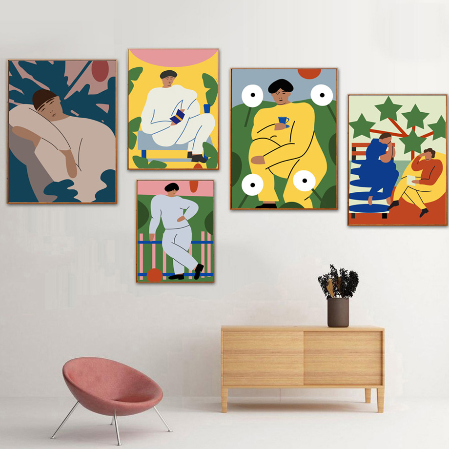 Abstrato vintage moda figura f - Vintage Fashion Prints For Wall avaliação e preço