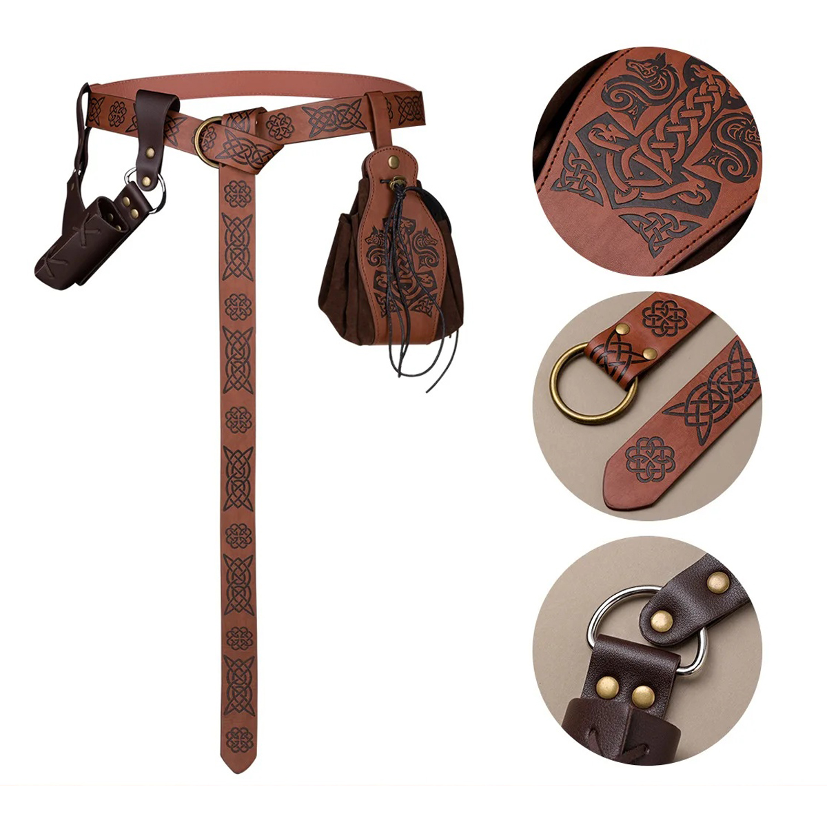 Conjunto de Cinto de Couro Med - Vintage Fashion Faire avaliação e preço