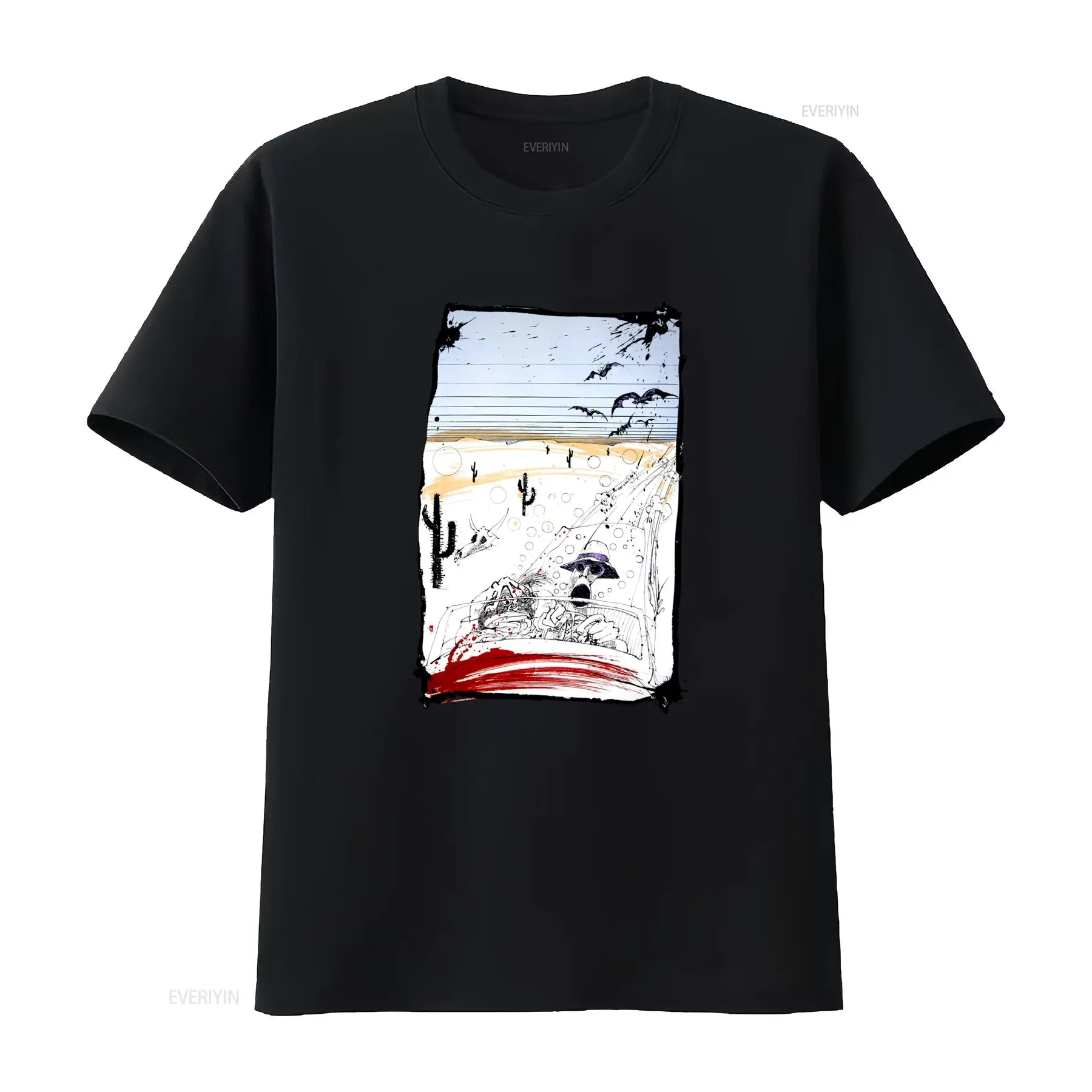 Camiseta Artística Fear And Lo - Vintage Vegas Fashion avaliação e preço